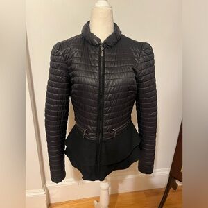 Blanc Noir Black Puffer Jacket